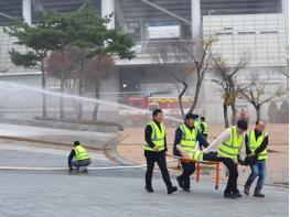 고양도시관리공사, 일산소방서 합동소방훈련  기사 이미지