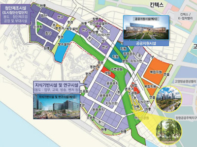 일산테크노밸리 구역도
