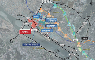일산테크노밸리 사업대상지 위치도