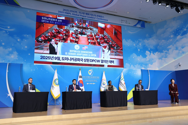 DPCW 지지 결의안 채택에 대한 패널 토론이 진행되고 있다