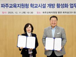 파주시, 학교시설 개방 활성화를 위한 업무협약 기사 이미지