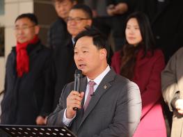 고준호 경기도의원,   “행정이 응답하지 않았다” 파주시민이 섰던 파주시청 계단에서 출마 선언 기사 이미지