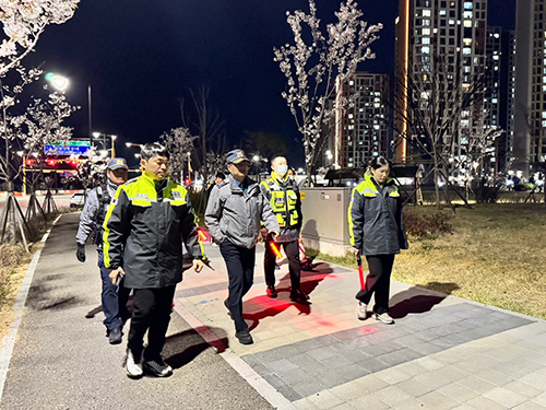 일산동부경찰서 백석지구대, 범죄 예방을 위한 민·경 야간 합동 순찰 실시