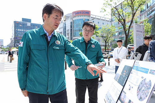 이동환 시장, 라온길 정비사업․화정 특화거리 조성사업 공사 현장 살펴