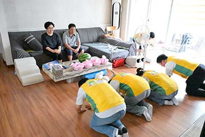 신천지자원봉사단 의정부지부, 베트남전 참전용사에 감사 전해