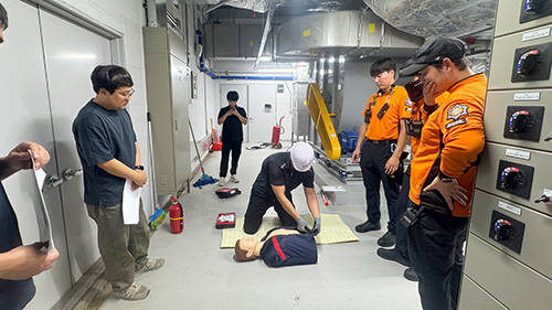 파주도시공사, GTX-A 운정중앙역 환승센터 합동소방훈련