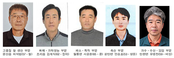 제26회 파주시 농어민대상 선발 5개 부문 수상자 선정